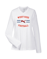West Side Leadership Academy Football Curve - Womens Performance Longsleeve