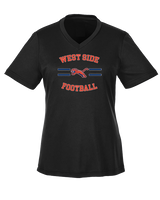 West Side Leadership Academy Football Curve - Womens Performance Shirt