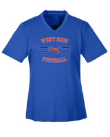West Side Leadership Academy Football Curve - Womens Performance Shirt