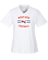 West Side Leadership Academy Football Curve - Womens Performance Shirt
