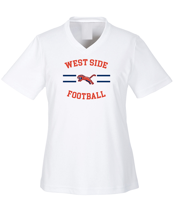 West Side Leadership Academy Football Curve - Womens Performance Shirt