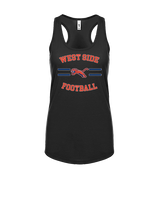 West Side Leadership Academy Football Curve - Womens Tank Top