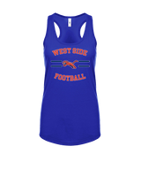 West Side Leadership Academy Football Curve - Womens Tank Top