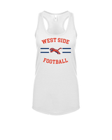 West Side Leadership Academy Football Curve - Womens Tank Top