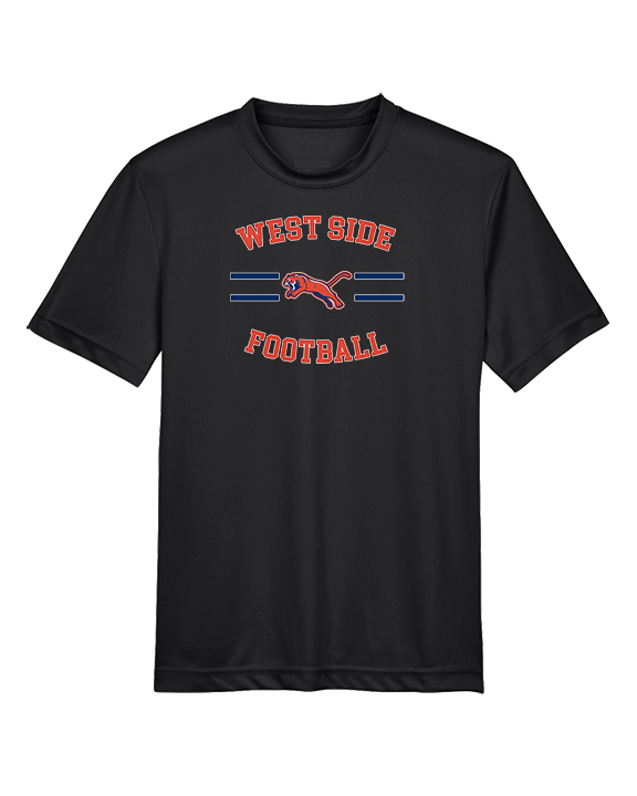 West Side Leadership Academy Football Curve - Youth Performance Shirt