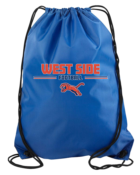 West Side Leadership Academy Football Keen - Drawstring Bag