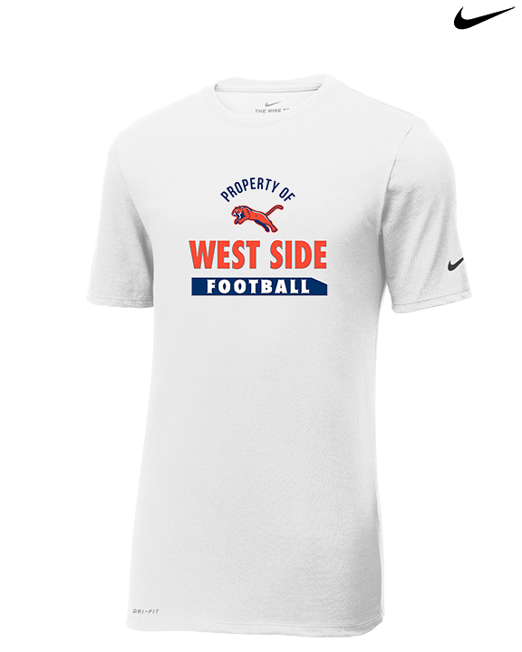 West Side Leadership Academy Football Property - Mens Nike Cotton Poly Tee