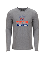 West Side Leadership Academy Football Property - Tri-Blend Long Sleeve