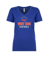 West Side Leadership Academy Football Property - Womens Vneck