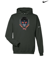 West Side Leadership Academy Football Skull Crusher - Nike Club Fleece Hoodie