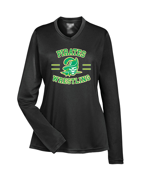 West Windsor-Plainsboro HS South Wrestling Curve - Womens Performance Longsleeve