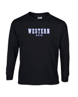 Western HS AVID Block - Cotton Longsleeve