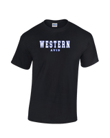 Western HS AVID Block - Cotton T-Shirt