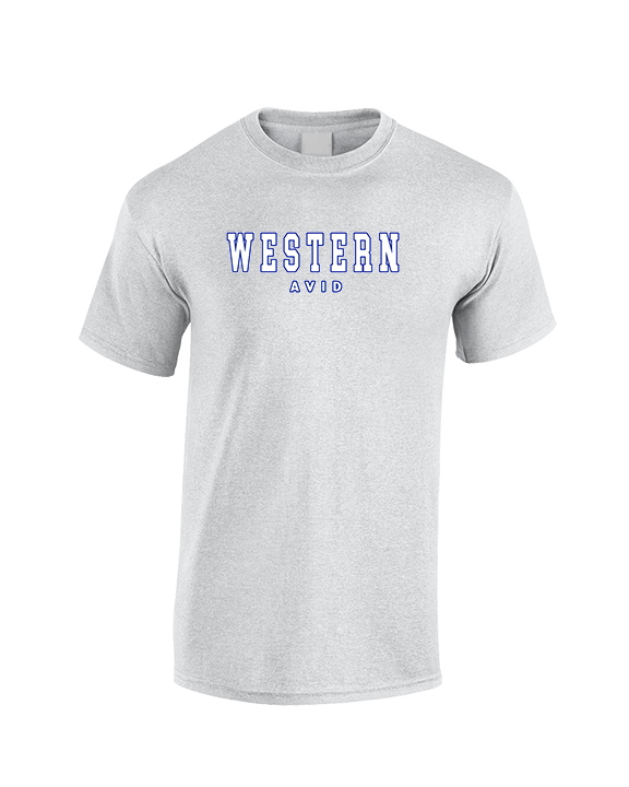 Western HS AVID Block - Cotton T-Shirt