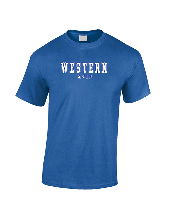 Western HS AVID Block - Cotton T-Shirt