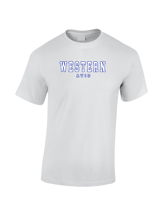 Western HS AVID Block - Cotton T-Shirt