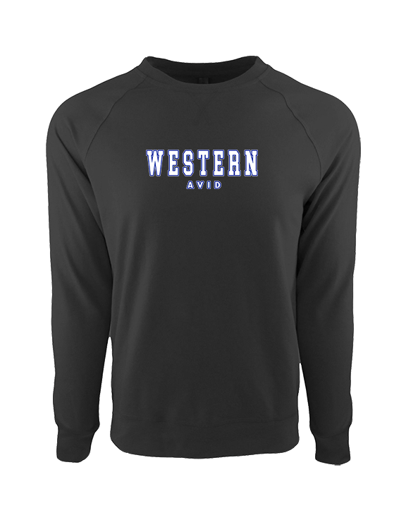 Western HS AVID Block - Crewneck Sweatshirt