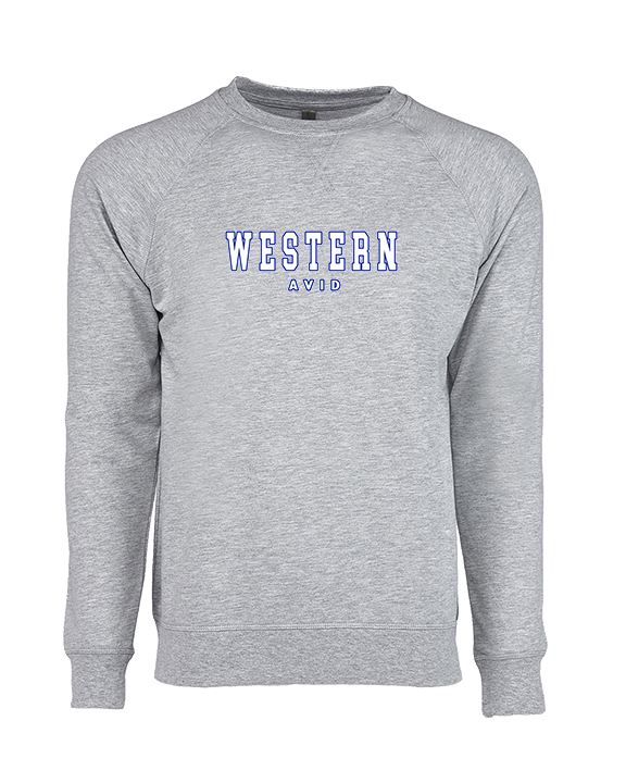 Western HS AVID Block - Crewneck Sweatshirt