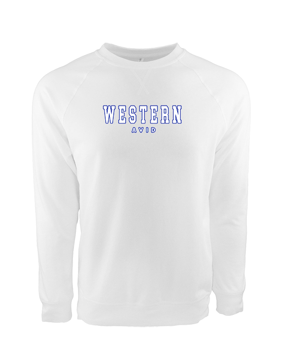 Western HS AVID Block - Crewneck Sweatshirt