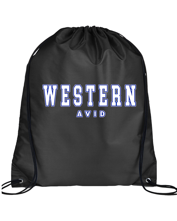 Western HS AVID Block - Drawstring Bag
