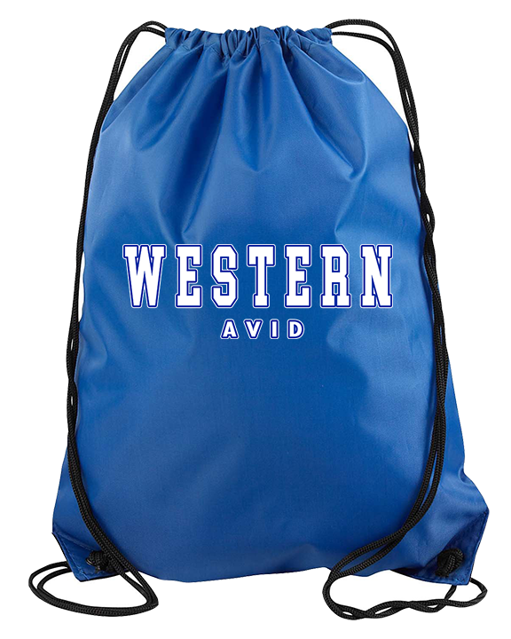 Western HS AVID Block - Drawstring Bag
