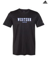 Western HS AVID Block - Mens Adidas Performance Shirt