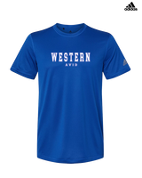 Western HS AVID Block - Mens Adidas Performance Shirt
