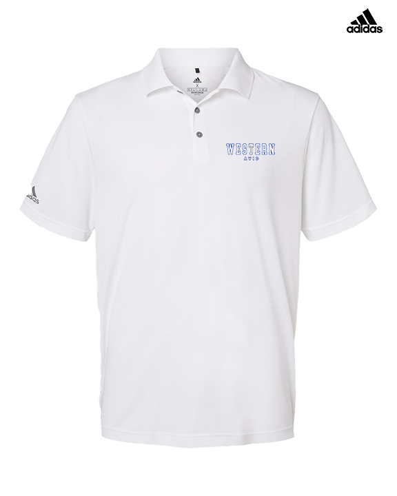 Western HS AVID Block - Mens Adidas Polo