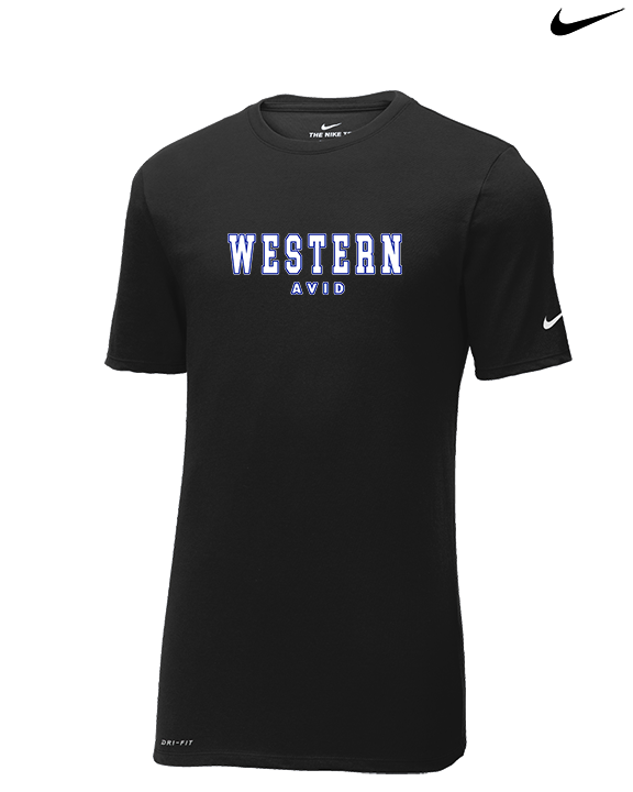 Western HS AVID Block - Mens Nike Cotton Poly Tee