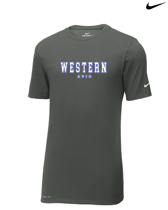 Western HS AVID Block - Mens Nike Cotton Poly Tee