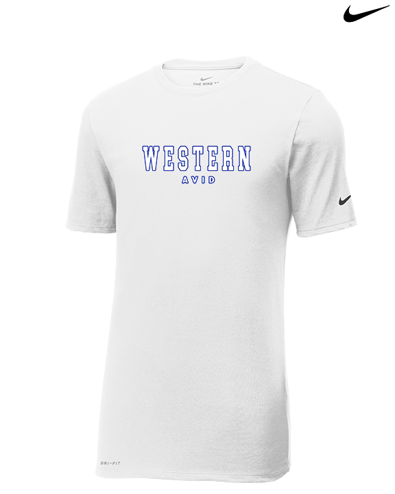 Western HS AVID Block - Mens Nike Cotton Poly Tee