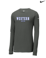 Western HS AVID Block - Mens Nike Longsleeve