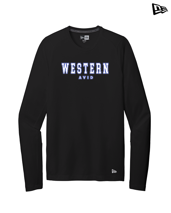 Western HS AVID Block - New Era Performance Long Sleeve