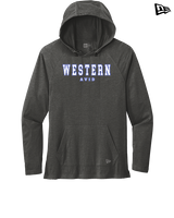 Western HS AVID Block - New Era Tri-Blend Hoodie
