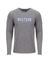 Western HS AVID Block - Tri-Blend Long Sleeve