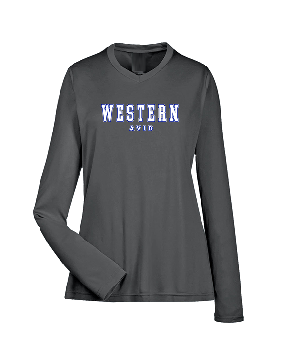 Western HS AVID Block - Womens Performance Longsleeve
