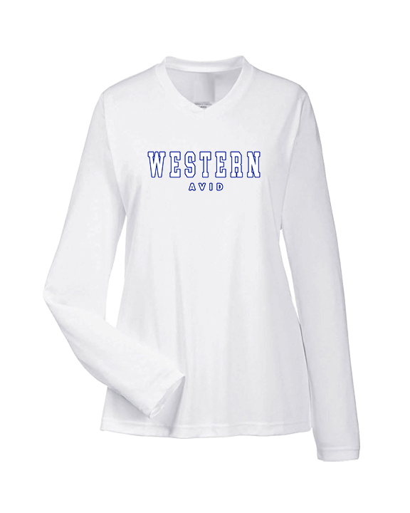 Western HS AVID Block - Womens Performance Longsleeve