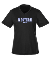 Western HS AVID Block - Womens Performance Shirt