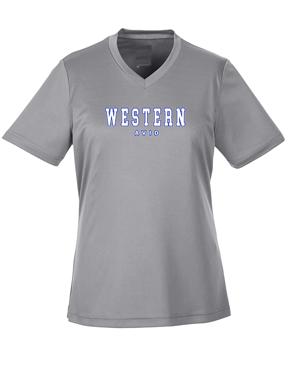 Western HS AVID Block - Womens Performance Shirt