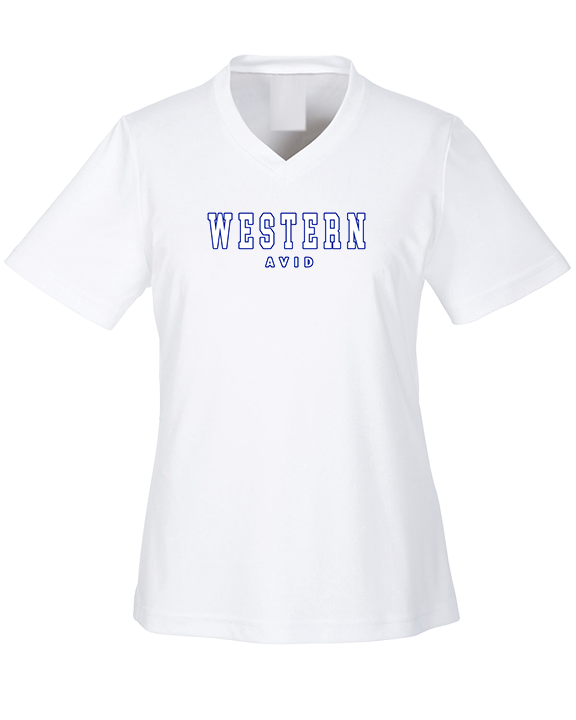 Western HS AVID Block - Womens Performance Shirt