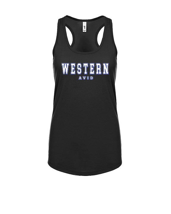 Western HS AVID Block - Womens Tank Top
