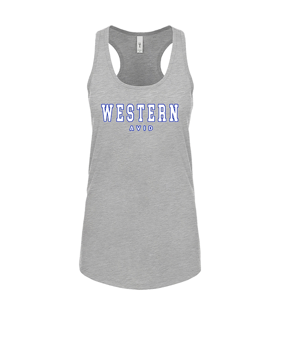 Western HS AVID Block - Womens Tank Top
