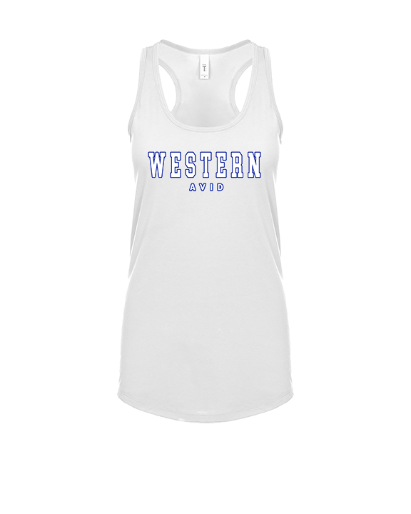Western HS AVID Block - Womens Tank Top