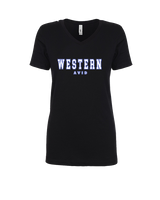 Western HS AVID Block - Womens Vneck