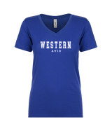Western HS AVID Block - Womens Vneck