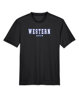 Western HS AVID Block - Youth Performance Shirt