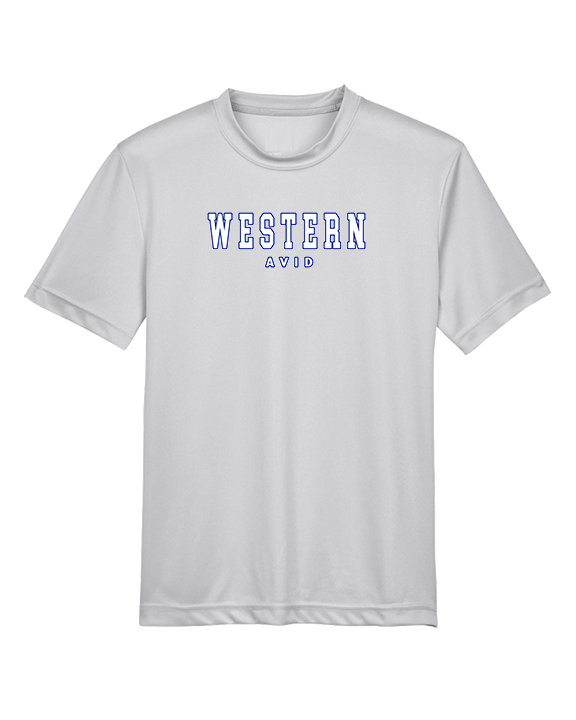 Western HS AVID Block - Youth Performance Shirt