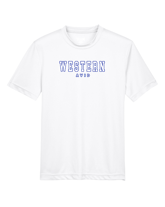 Western HS AVID Block - Youth Performance Shirt
