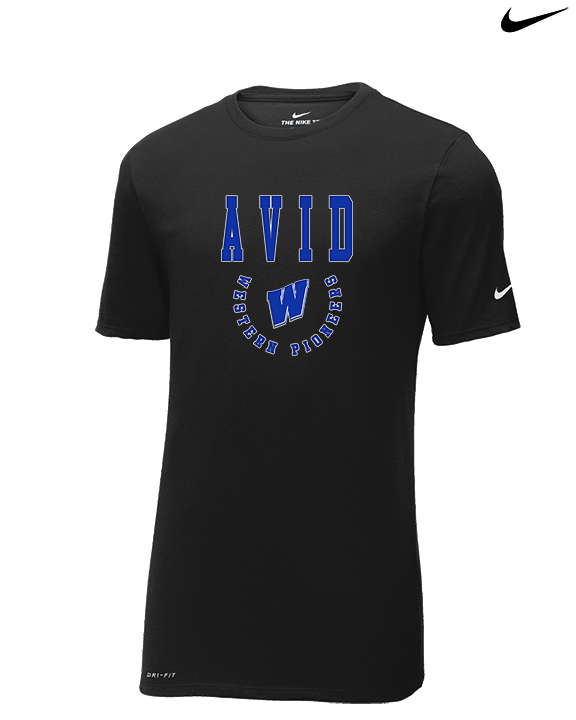 Western HS AVID Swoop - Mens Nike Cotton Poly Tee