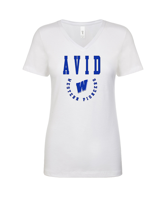 Western HS AVID Swoop - Womens Vneck